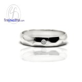 แหวนเพชร แหวนแพลทินัม แหวนหมั้นเพชร แหวนแต่งงาน -R1297DPT